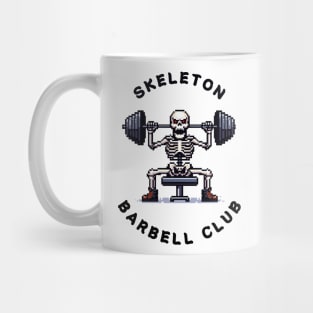 Skeleton Barbell Club Mug